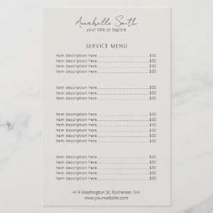 Einfache elegante Beige Minimalistische moderne Pr