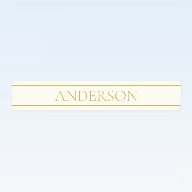 Einfache, elegante, benutzerdefinierbare Textform  Etiketten (Von Creator hochgeladen)