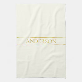 Einfache, elegante, benutzerdefinierbare Textform  Geschirrtuch