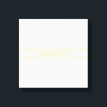 Einfache, elegante, benutzerdefinierbare Textform  Leinwanddruck<br><div class="desc">Elegante,  anpassbare Goldschrift,  bearbeiten,  wie Sie möchten.</div>