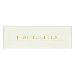 Einfache, elegante, benutzerdefinierbare Textform  Namenschild