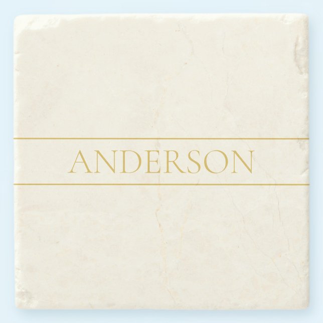 Einfache, elegante, benutzerdefinierbare Textform  Steinuntersetzer (Von Creator hochgeladen)