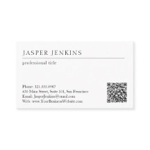 Einfache Elegante Berufliche Minimal Moderne QR Co