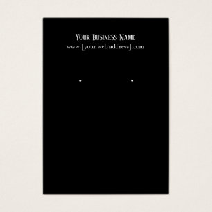 Einfache elegante Black Custom Earring Business Ca