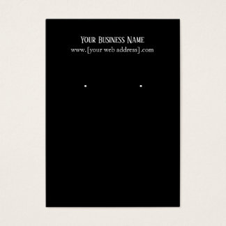 Einfache elegante Black Custom Earring Business Ca