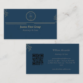 Einfache, elegante blaue Anwaltskarte/ Geschäftska Visitenkarte