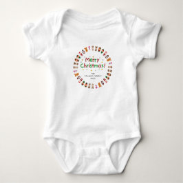 Einfache Elegante Blumenschreie Name Baby Strampler