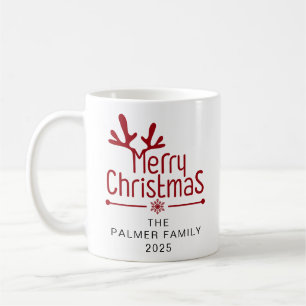 Einfache Elegante Blumenschreie Name Kaffeetasse