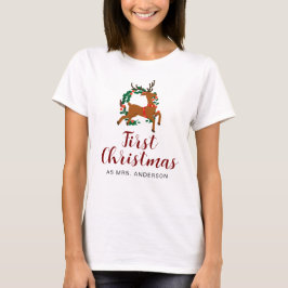 Einfache Elegante Blumenschreie Name T-Shirt