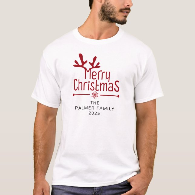 Einfache Elegante Blumenschreie Name T-Shirt (Vorderseite)