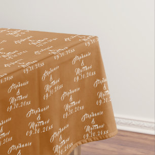 Einfache Elegante Braut und Bräutigam Namen Hochze Tischdecke