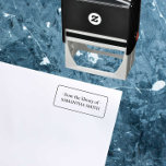 EINFACHE ELEGANTE BUCHZEICHEN-BIBLIOTHEK GERAHMT PERMASTEMPEL<br><div class="desc">ELEGANT Buchzeichen BRIEFMARKE mit Ihrem personalisierten Namen,  perfekt,  um Ihre Lieblingsbuchsammlung um eine persönliche Touch zu bereichern. Das Buchzeichen enthält "From the Library of" und Ihren Namen in einem schlichten Rahmen mit abgerundeter Grenze. Ersetzen Sie den Namen durch Ihren eigenen Namen mit der Vorlage. Sehr elegant und zeitlos.</div>