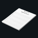 Einfache, elegante Checkliste mit geflochtenen Lin Notizblock<br><div class="desc">Individuell, personalisiert, modern, elegant, stilvoll, trendig, elegant gesäumt, elegant Drehbuch / Typografie, kleine Quadrate Checkbox Checkliste / To Do Liste, Zuhause Office Business, 40 leicht Abreißseiten Notizblock. Geben Sie einfach Ihren Namen / Firma / Firmennamen ein, um Ihre persönlichen Wünsche zu erfüllen. Sie können auch den Titel oben von "Dinge...</div>