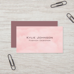 Einfache elegante Cloud Monogram Personalisierte B Visitenkarte