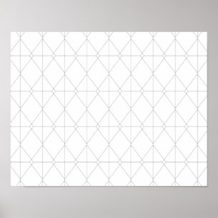 Einfache, elegante, coole, trendige Linienführung Poster
