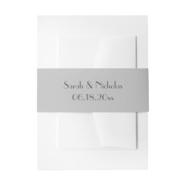 Einfache Elegante Deko Rose Hochzeit Einladungsbanderole