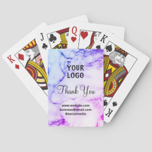 Einfache elegante Einrichtung fügen Sie Ihren Name Spielkarten