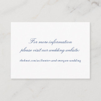 Einfache elegante Einsteckkarte für die Hochzeitss Begleitkarte