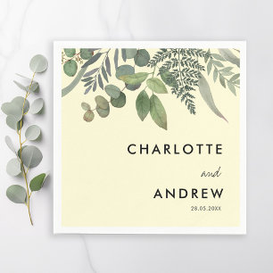 Einfache, elegante Eukalyptus-Servietten Serviette