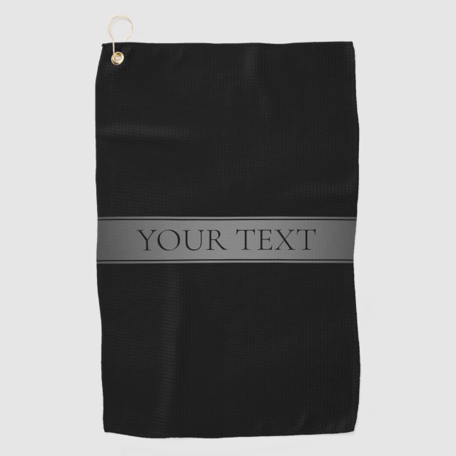 Einfache, elegante Farbe des Farbstreifens Golfhandtuch (Vorderseite)