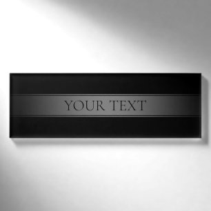Einfache, elegante Farbe des Farbstreifens Namenschild