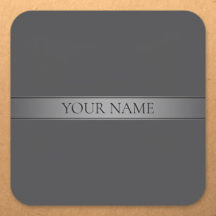 Einfache, elegante Farbe des Farbstreifens Quadratischer Aufkleber