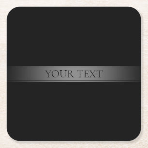 Einfache, elegante Farbe des Farbstreifens Rechteckiger Pappuntersetzer