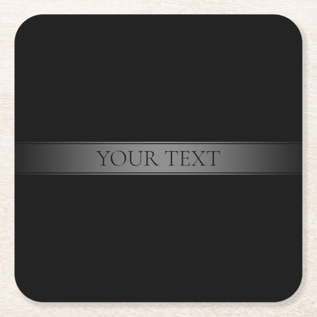 Einfache, elegante Farbe des Farbstreifens Rechteckiger Pappuntersetzer (Vorderseite)