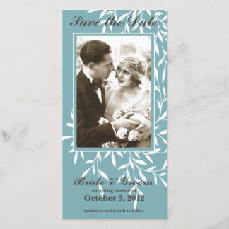Einfache elegante Foto-Save-the-Date-Karte Save The Date