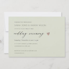 EINFACHE ELEGANTE GOLD GRAY TYPOGRAPHY WEDING EINLADUNG