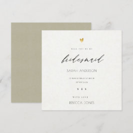 EINFACHE ELEGANTE GOLD KRAFT TYPOGRAPHIE Bräute Einladung