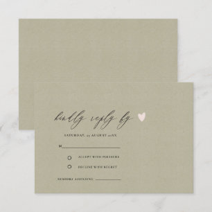 EINFACHE ELEGANTE GOLD KRAFT TYPOGRAPHIE-UAWG EINLADUNG