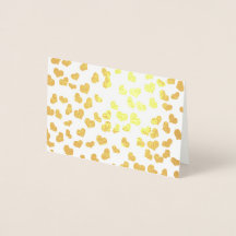 Einfache Elegante Golden Hearts Valentinstag