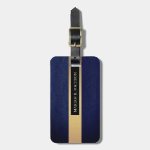 Einfache elegante Goldmetall-mit Monogramm Bezeich Gepäckanhänger