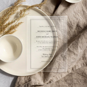 Einfache Elegante Grundlegende Minimale Neutrale R Acryleinladungen