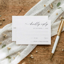Einfache elegante Handschrift Hochzeit