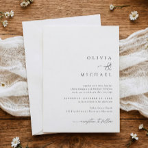 Einfache Elegante Handwriting-Hochzeit