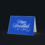 Einfache elegante Happy Hanukkah Grußkarten Feiertagskarte<br><div class="desc">Einfache elegante Happy Hanukkah Grußkarten.</div>