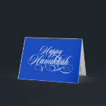 Einfache elegante Happy Hanukkah Grußkarten Feiertagskarte<br><div class="desc">Einfache elegante Happy Hanukkah Grußkarten.</div>