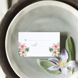 Einfache, elegante Hochzeit am Strand Platzkarte