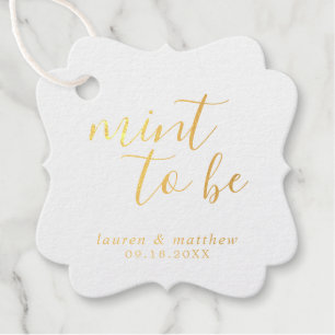 Einfache elegante Hochzeit Geschenkanhänger