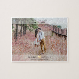 Einfache, elegante Hochzeit Save the Date Einladun