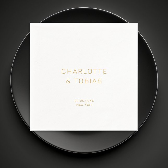 Einfache, elegante Hochzeit Serviette (Von Creator hochgeladen)