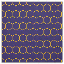 Einfache elegante Honeycomb Muster Abstrakt Navy Stoff