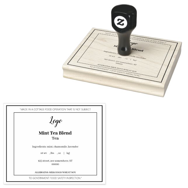 Einfache elegante Hütte Business Gummi Briefmarke Gummistempel (Stempel)