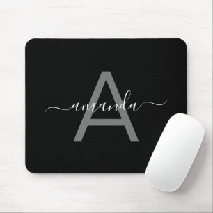 Einfache Elegante Ihren Namen und Mit Monogramm Sc Mousepad