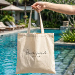 Einfache elegante, individuell anpassbare Bridesma Tragetasche<br><div class="desc">Diese schöne minimalistische Stil Bridesmaid Tote Tasche wird großartig für Hochzeit danken Ihnen Geschenke oder Gefallen.</div>