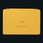 Einfache, elegante iPad Miniabdeckung mit Monogram iPad Mini Hülle<br><div class="desc">Modernes,  einfaches,  elegantes Monogramm Pad,  gelb. Editieren Sie Ihr Produkt in wenigen Minuten. Sie können Schriftart/Größe/Farbe und Position mit "weiter personalisieren" ändern.</div>