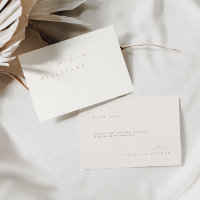 Einfache Elegante Ivory Officiency-Karte
