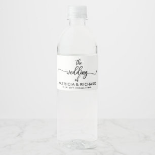 Einfache elegante Kalligrafie-Hochzeit